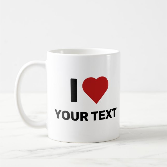 Mug J'adore votre texte (Gauche)