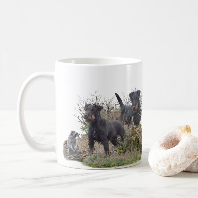 Mug Jagdterrier, Bo c. Renbrad Kennel.'' Sticker Pape (Avec donut)