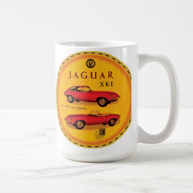 Mug Jaguar voitures Xke e-type (Droite)