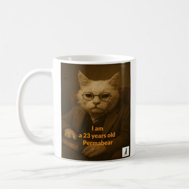 Mug J'ai 23 ans Permabear (Gauche)