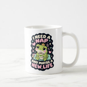 Mug J'ai besoin d'une sieste et peut-être d'une nouvel