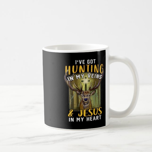 Mug J'Ai Chasse Dans Mes Veines Jésus Dans Mon Coeur (Droite)