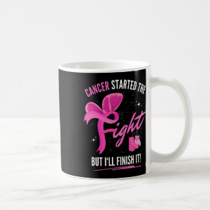 Mug J'ai commencé la lutte mais je finirai par le canc