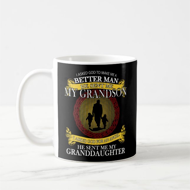 Mug J'Ai Demandé À Dieu De Me Faire Un Homme Meilleur  (Gauche)