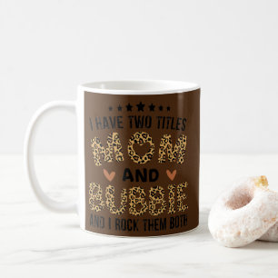 Mug J'ai deux titres Maman et Bubbie Vintage Leopard