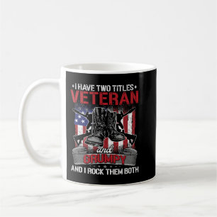 Mug J'Ai Deux Titres Vétéran Et Grumpy Fête des pères
