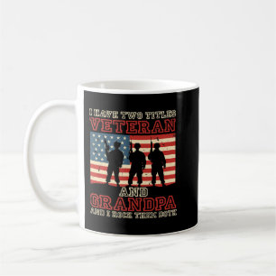Mug J'Ai Deux Titres Vétérinaire Et Grand-Père Et Je R