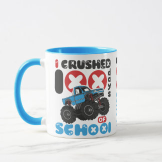 Mug J'ai écrasé 100 jours de camionnette monstre migno