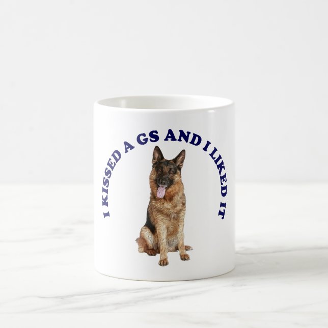 Mug J'ai embrassé un berger allemand (Centre)