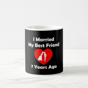 Mug J'ai épousé mon meilleur ami il y a 7 ans