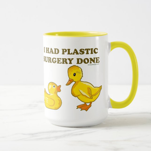 Mug J'Ai Fait Chirurgie En Plastique (Droite)