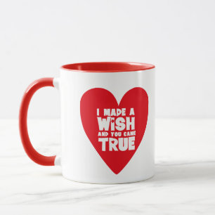 Mug J'AI FAIT UN COEUR D'Amour SOUHAITABLE