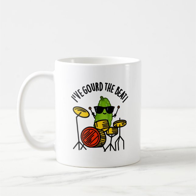 Mug J'Ai Gourd The Beat Funny Drummer Pun (Gauche)