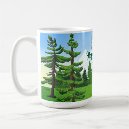 Mug J'ai laissé mon coeur dans l'espoir - 15 onces.
