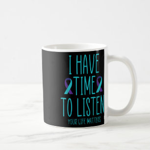 Mug J'Ai Le Temps D'Écouter Sensibilisation Au Suicide