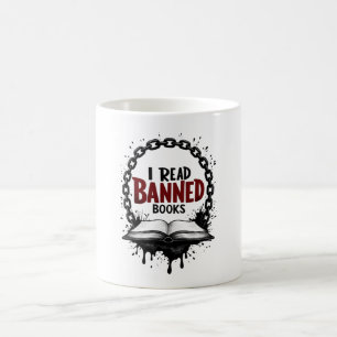 Mug J'ai lu des livres interdits – Badge de la liberté