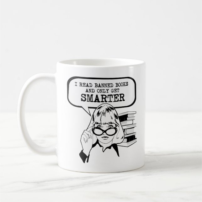 Mug J'ai lu des livres interdits et je n'en suis que p (Gauche)