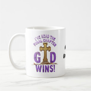 Mug J'ai lu le dernier chapitre—Dieu gagne Chrétien-
