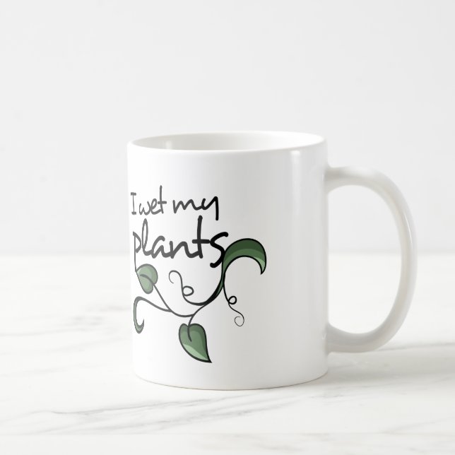 Mug J'ai mouillé mes plantes (Droite)