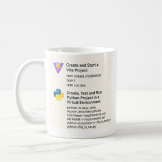 Mug J'ai oublié comment Vite/Python