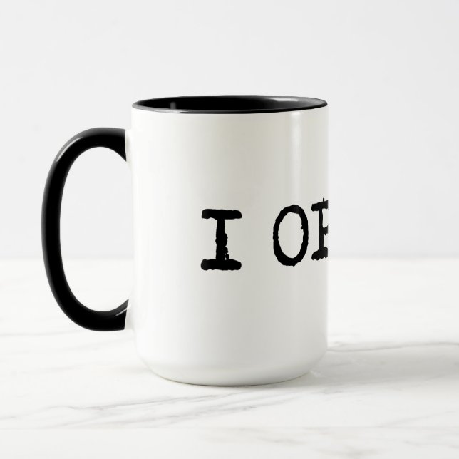 Mug J'AI OUBLIÉ LE T-shirt (Gauche)