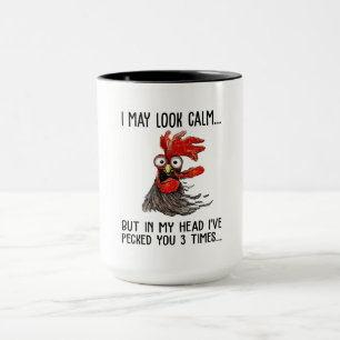 Mug J'Ai Peut-Être L'Air Calme Mais Dans Ma Tête Je 