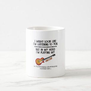 Mug J'ai peut-être l'air de vous écouter, mais dans