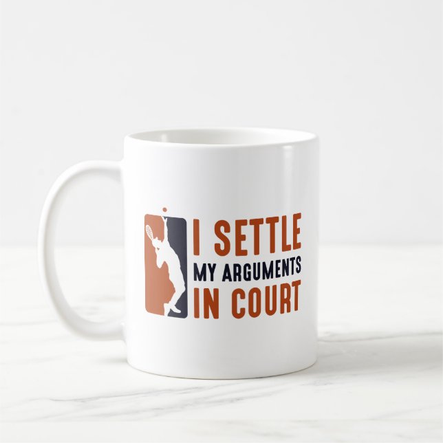 Mug J'Ai Réglé Mes Arguments Devant Le Tribunal (Gauche)