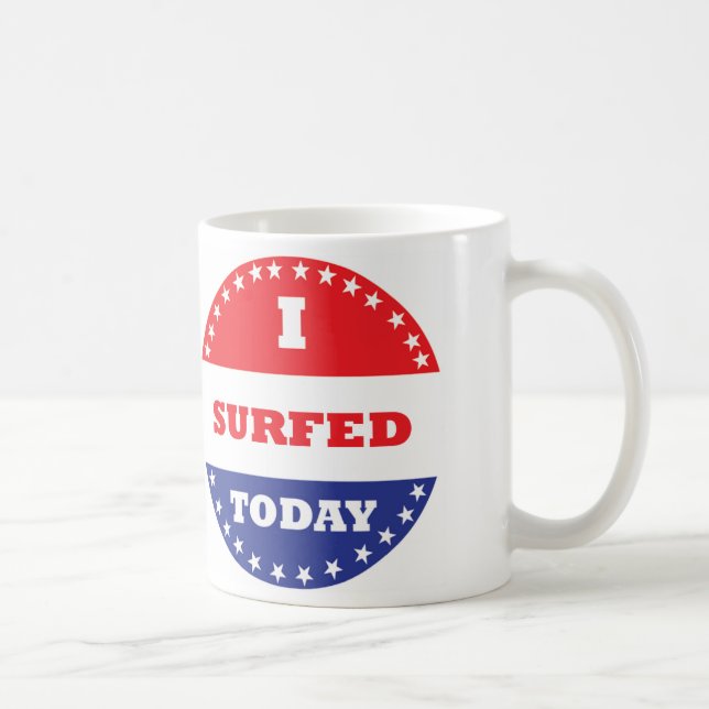 Mug J'ai surfé aujourd'hui (Droite)