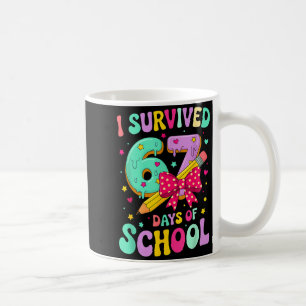 Mug J'ai survécu 67 jours d'école Mème drôle Professeu
