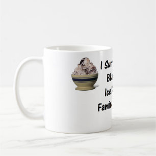 Mug J'ai survécu à la famine bleue de crème glacée