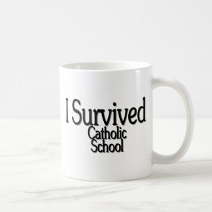 Mug J'ai survécu à l'école catholique