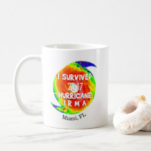 Mug J'AI SURVÉCU À L'HURRICANE IRMA à votre endroit