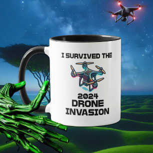 Mug J'ai survécu à l'invasion de drones de 2024