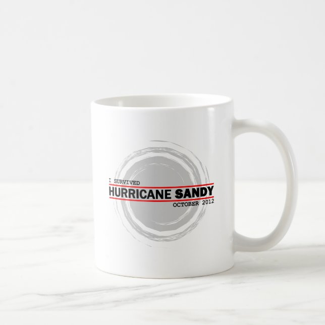 Mug J'ai survécu au cyclone Sandy (Droite)