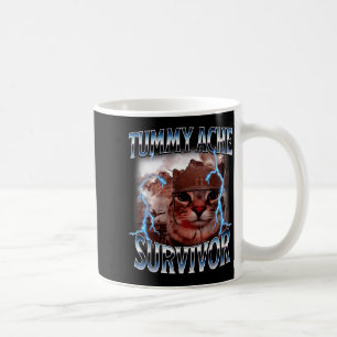 Mug J'ai survécu au mal de ventre d'aujourd'hui Surviv