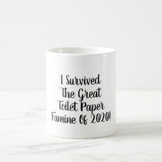 Mug J'ai survécu Toilet Papier Famine Coffee Cup