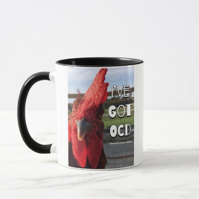Mug J'ai un trouble obsessif du poulet (Gauche)