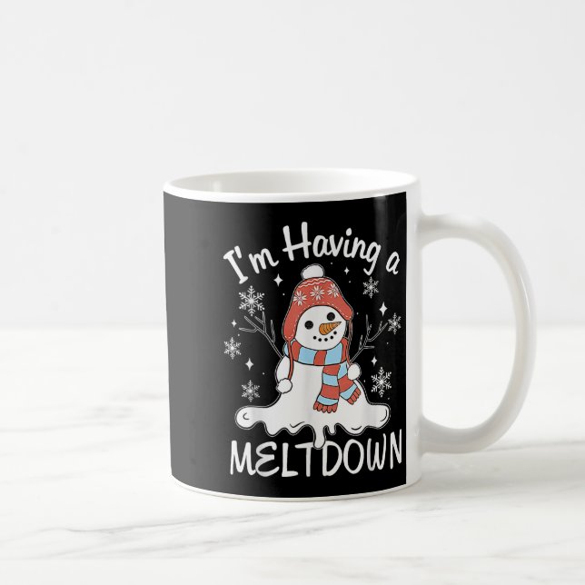 Mug J'ai une fonte drôle de neige Noël de bonhomme drô (Droite)