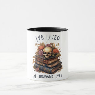 Mug J'ai vécu mille vies, amoureux des livres