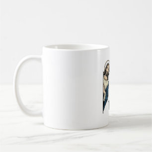 Mug J'ai vu ce Jésus drôle qui regarde discrètement De