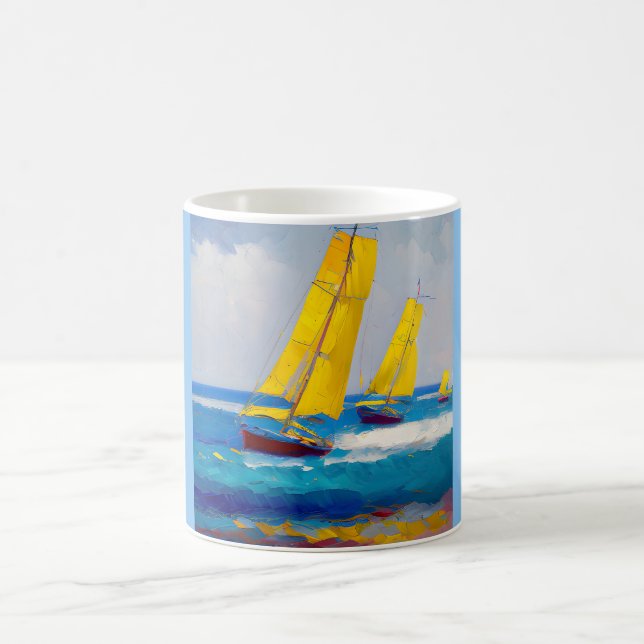 Mug "J'ai vu trois bateaux" (Centre)