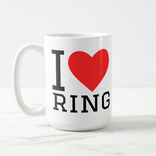 Mug J'aime anneau  (Gauche)