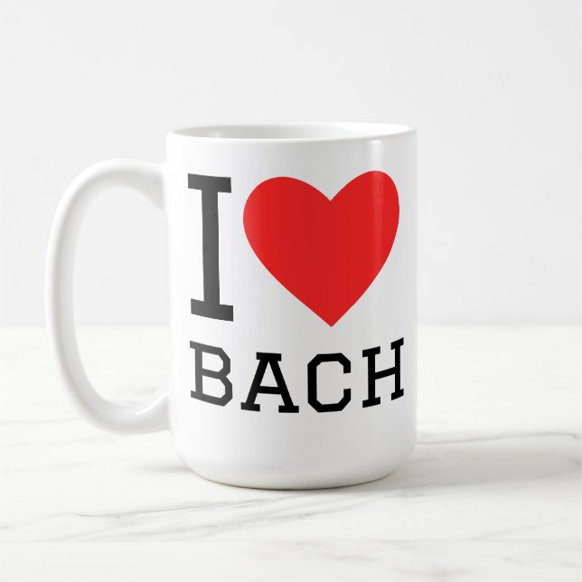 Mug J'aime Bach  (Gauche)