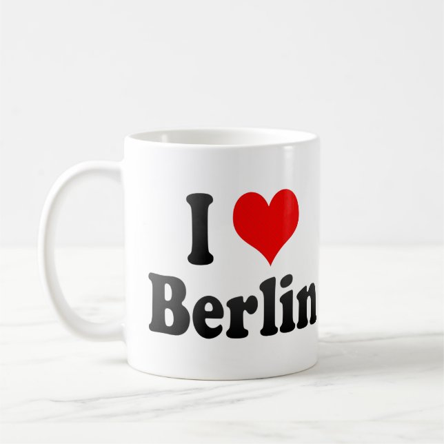 Mug J'aime Berlin, Allemagne. Ich Liebe Berlin, (Gauche)