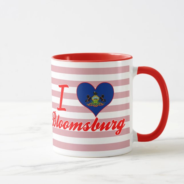 Mug J'aime Bloomsburg, Pennsylvanie (Droite)