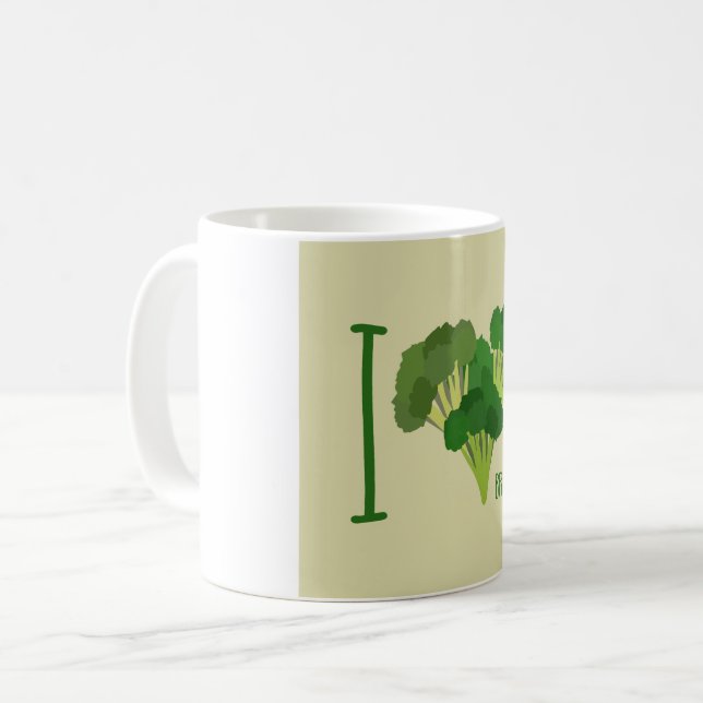 Mug J'aime Brocoli (Devant gauche)