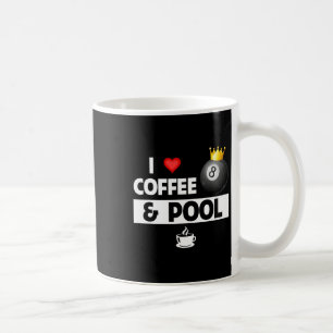 Mug J'Aime Café Et Bâton De Piscine 8 Ballons Billiar