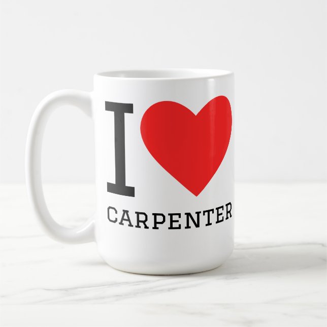 Mug J'aime charpentier (Gauche)