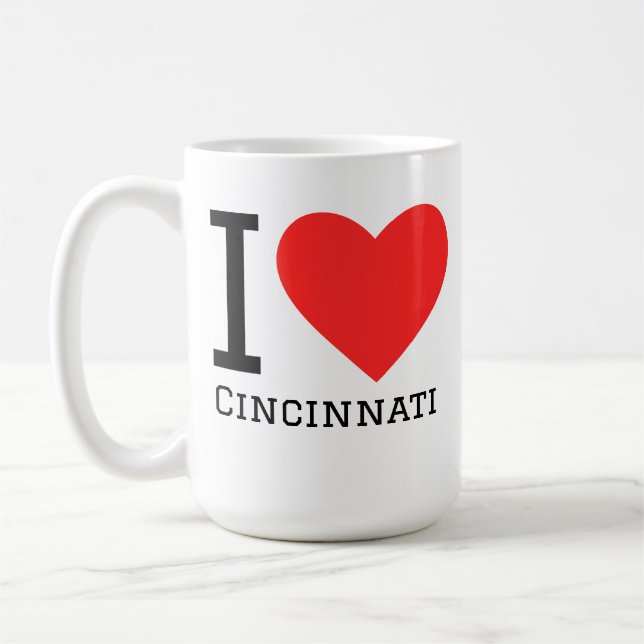 Mug J'aime Cincinnati  (Gauche)